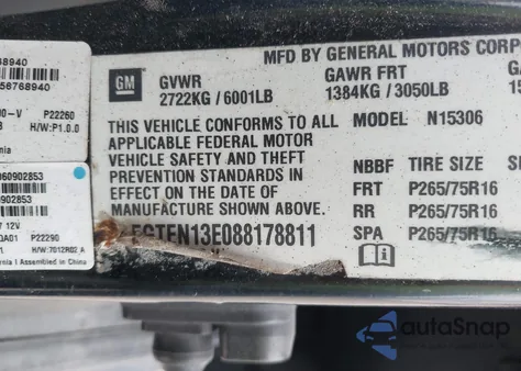 2008 Hummer H3 from USA, damaged, VIN 5GTEN13E088178811